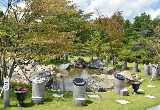 丸石区画の写真